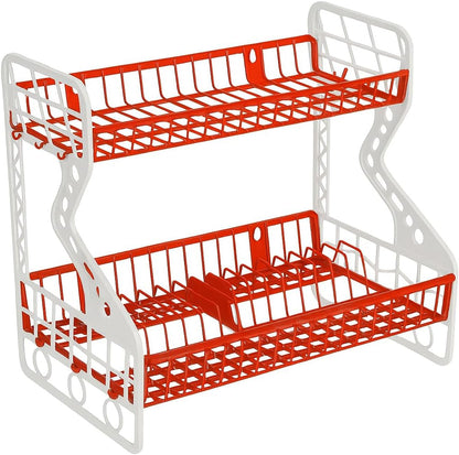 2-Tier Kitchen Storage Rack – Durable and Stylish Organizer for Countertops and Cabinets – Ideal for Spices, Condiments, and Kitchen Essentials – Space-Saving Design with Sturdy Construction