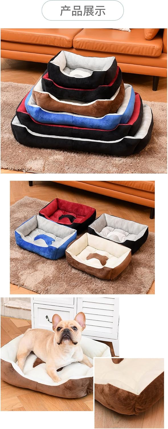 72 Pieces Plush Comfort Pet Bed - Blue -s (70X50X15 cm)