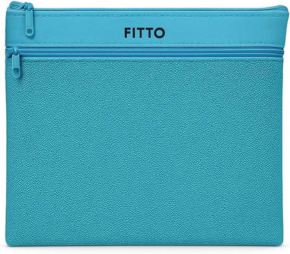 Zipper Bag for A4 Sheets 29.7x21cm Blue – Office Storage, Document & Paper Carrier