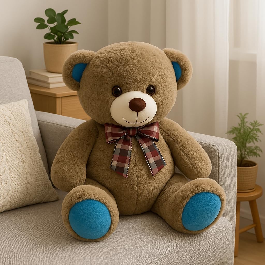 72 Pieces 35 cm Brown Teddy Bear Plush Toy - Stuffed Soft Animals for Kids and Home Décor