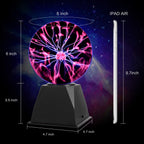 96 Pieces 6 Inch Magic Plasma Ball Lamp - Sound Sensitives (Interactive Plasma Globe for Kids & Adults - Educational – Touch Activated Lightning Ball – Perfect for Home Décor – Science Projects – and Parties)