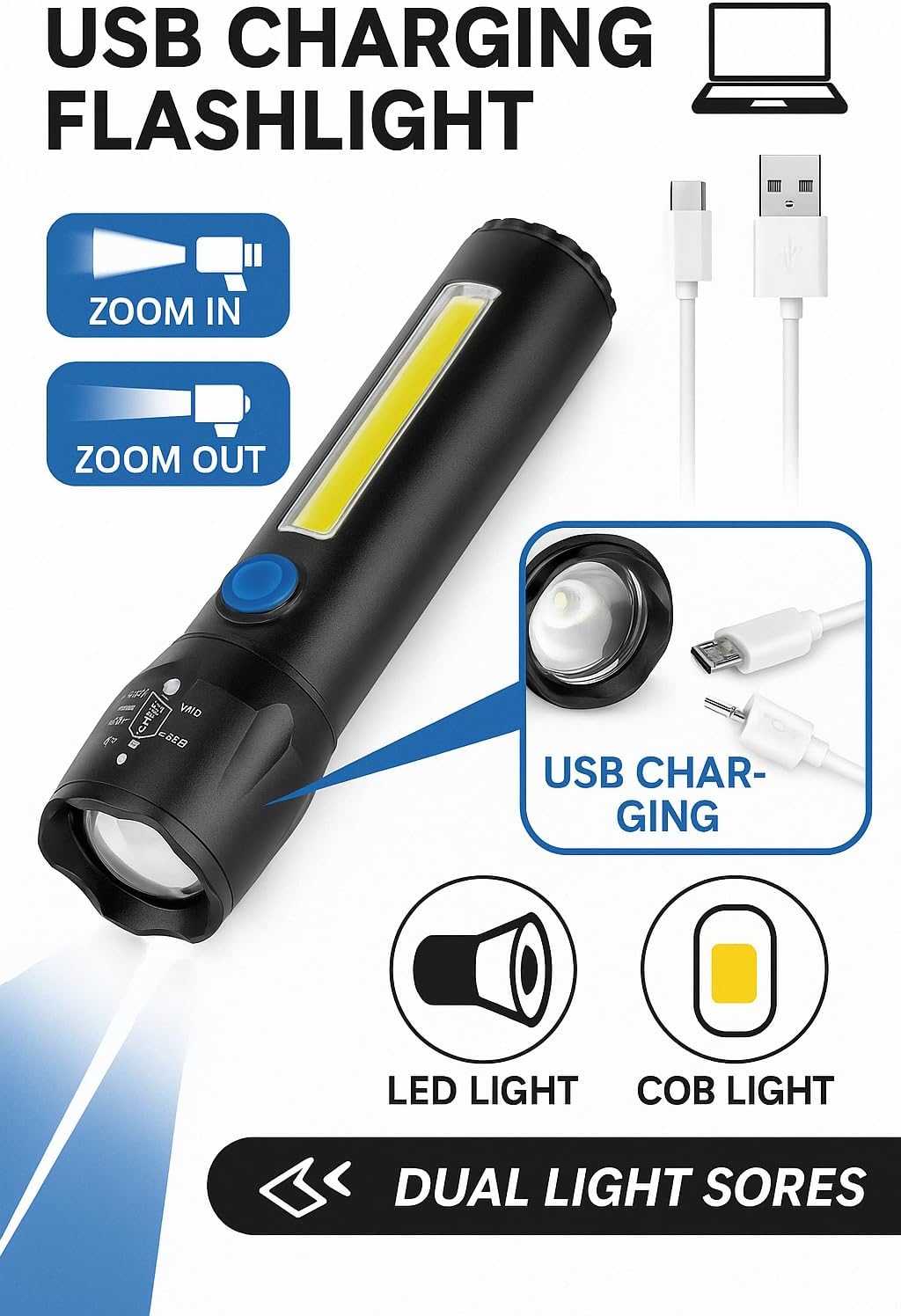 USB Charging LED Light