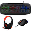 48 Pieces 4 ins (1 Gaming Combo Kit - RGB Keyboard – Mouse – Headphone & Mouse Pad)