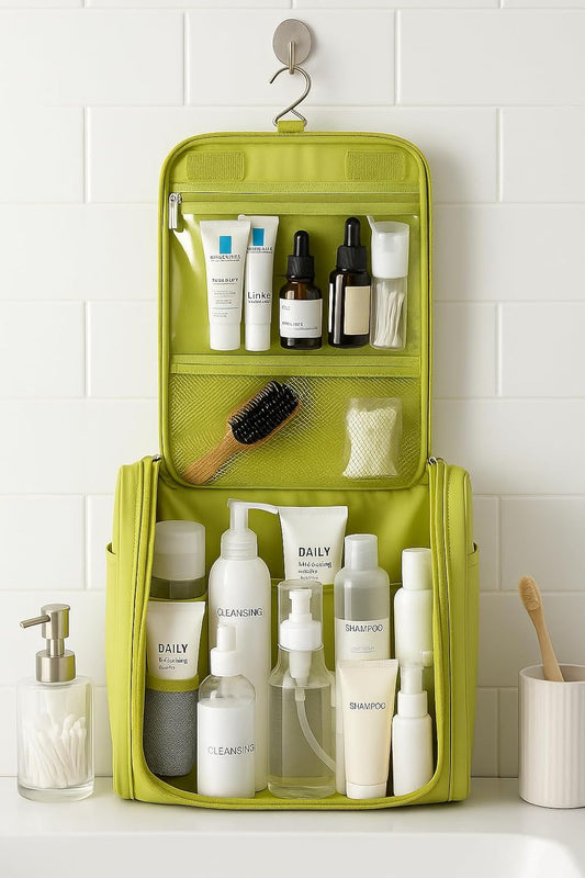 Waterproof Travel Organizer Bag, Unisex, Cosmetic Bag, Hanging Travel Makeup Bags, Nylon, Toiletry Kits Storage, Bags