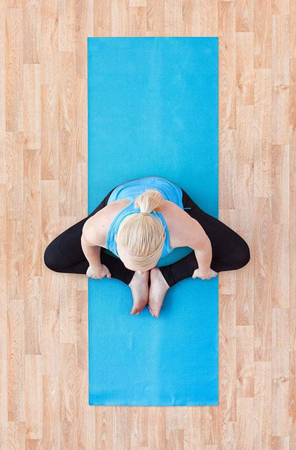 4mm Thick Yoga Mat 61x183cm - Non-Slip, Eco-Friendly, Extra Durable Exercise Mat for Yoga, Pilates, and Home Workouts - Ideal for Men & Women, Lightweight and Easy to Carry, Blue