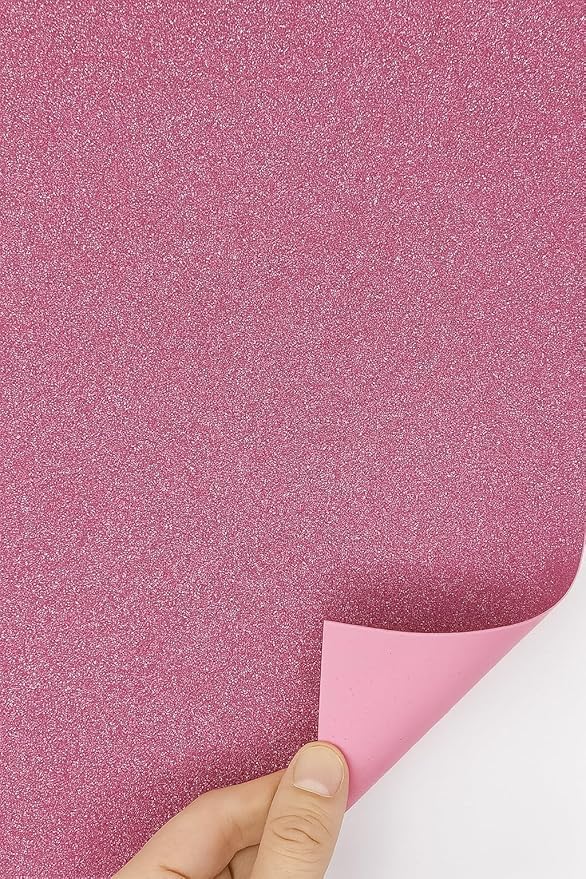GLIT EVA Foam Sticker Sheets 10 Pack A4 Light Pink for Crafts and DIY Projects