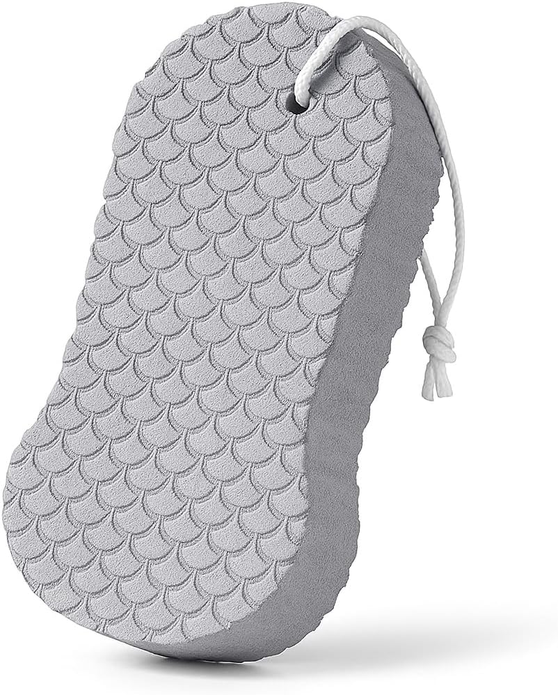 Super Soft Exfoliating Bath Sponge - Ultra Soft 3D Cartoon Embossing Magic Bath Sponge, Body Scrubber for Smooth, Healthy Skin, Gentle and Reusable