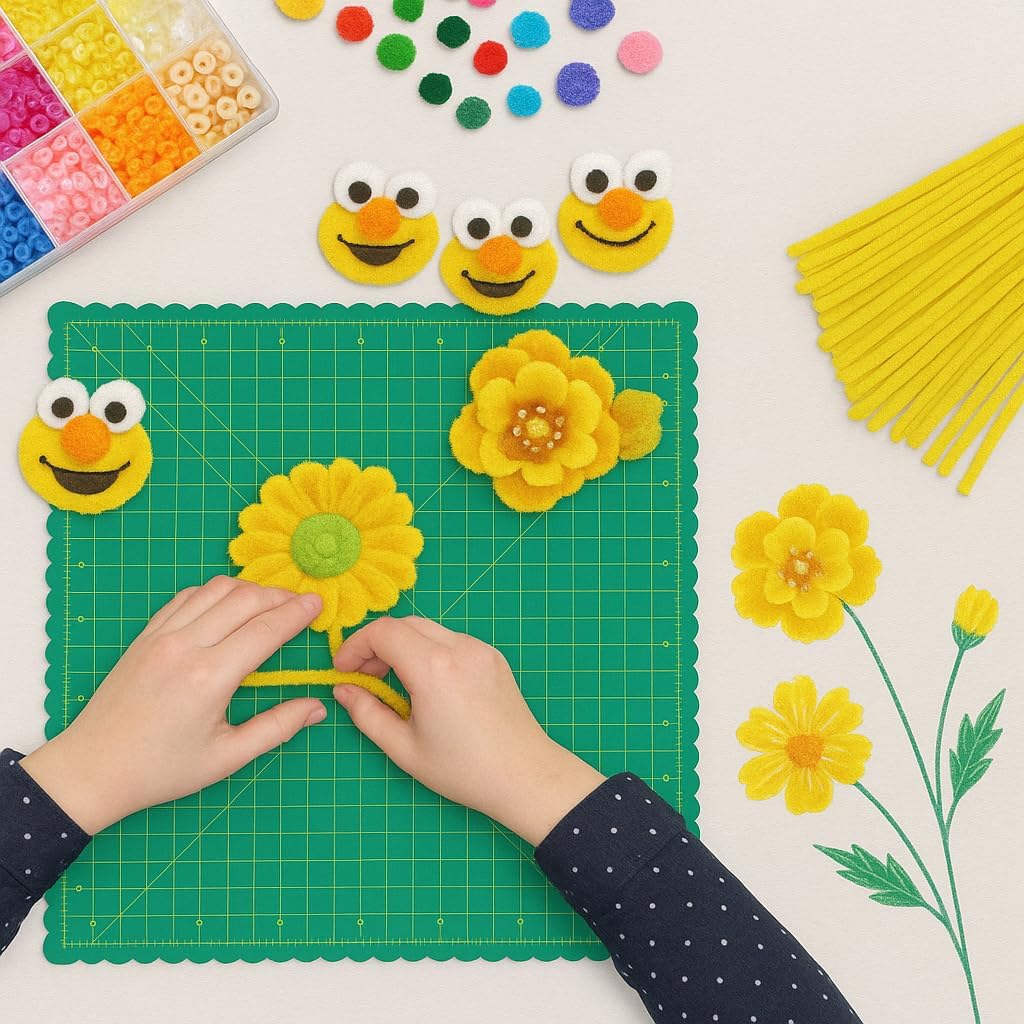 PARA CRAFT 20 PC Yellow Paracord Crafting Kit for DIY Projects and Outdoor Use