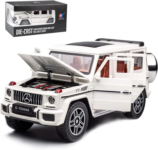 Fitto 1:24 Mercedes Benz Toy Car - White, Perfect Gift for Kids, Boys, and Girls, Die-Cast Model with Detailed Interior & Exterior, Ideal Birthday and Christmas Present for Car Enthusiasts