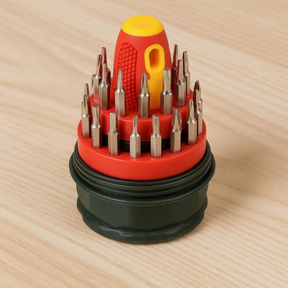 Screwdriver Set 31 in 1, Precision Magnetic Screwdrivers with Interchangeable Bits, Compact Tool Kit for Home, Electronics, Phones, Laptops, and DIY Repairs - Durable and Portable Design