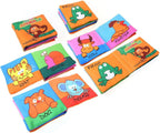 96 Pieces Nontoxic Baby Cloth Crinkle Book - Interactive and Educational Toys For Babies and Toddlers (Animal Theme)