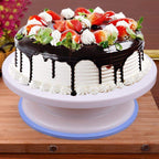 96 Pieces White Rotating Cake Stand - 360° Rotating Cake Turntables for Decorating (Frosting – and Display - Non-Slip – Easy-Clean Surface - Ideal for Cakes – Cupcakes – Desserts – Baking Enthusiasts)