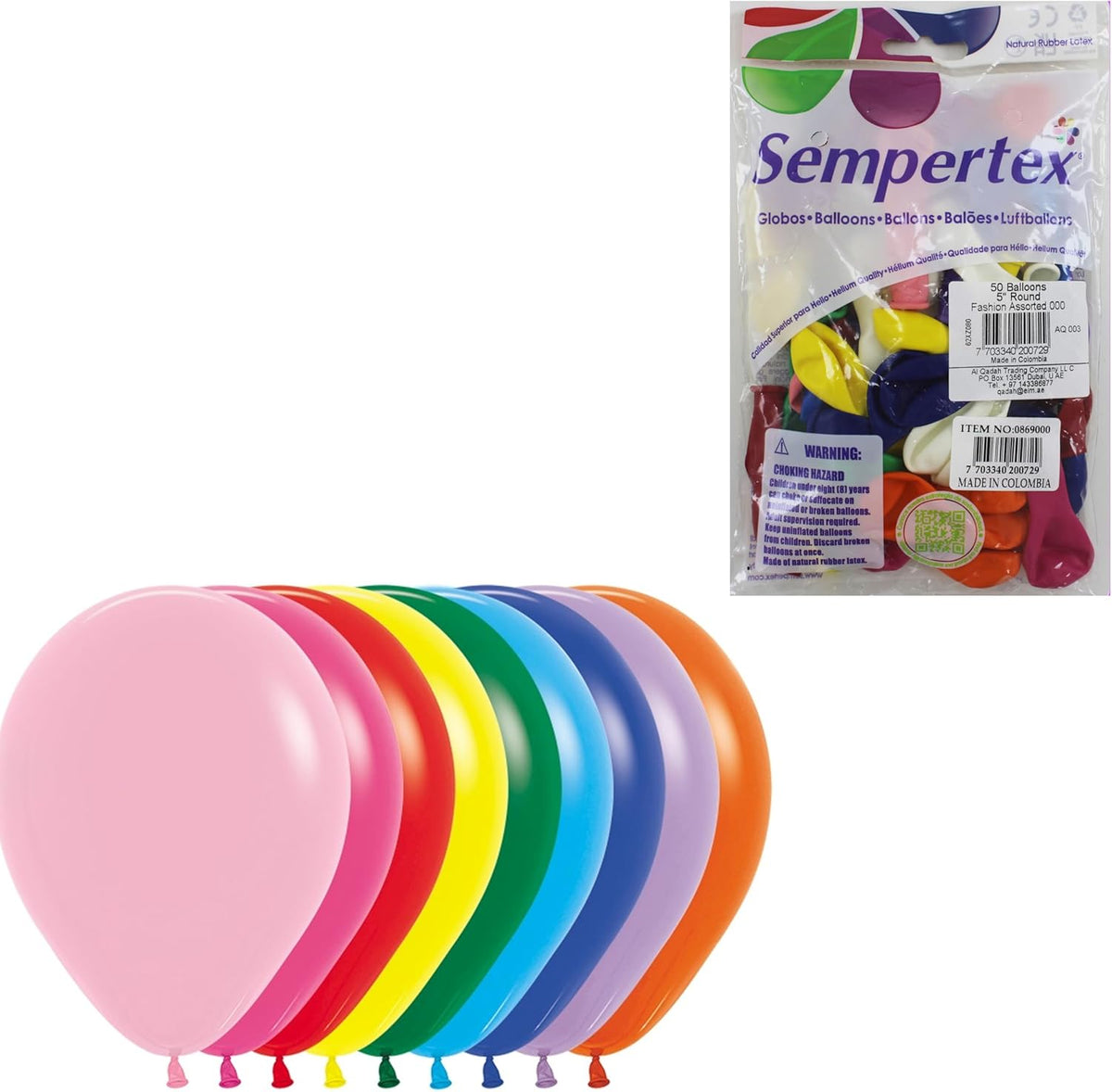 96 Pieces Multicolor Balloons Pack of 100s for Parties (Birthdays – Weddings – Celebrations – Events – Helium & Air Compatible – Latex Decoration)