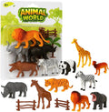 96 Pieces Realistic Animal Figures Toy Playset 26 Pieces Plastic Wild Animals Including Elephants (Tiger – Hippo – and Much More)