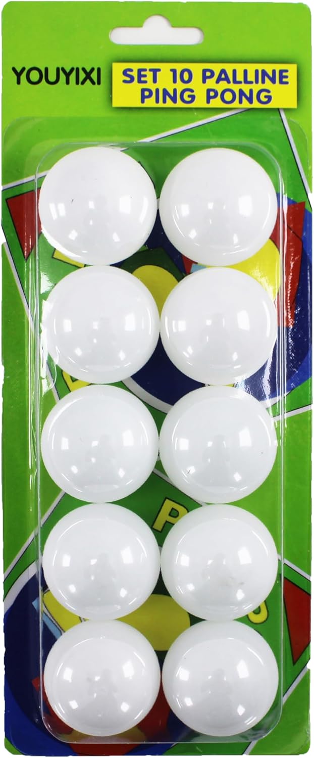 Table Tennis Balls 10PCS/Pack White – Classic Indoor & Outdoor Table Tennis, Ping Pong Balls for Recreational Play, Durable and Consistent Performance