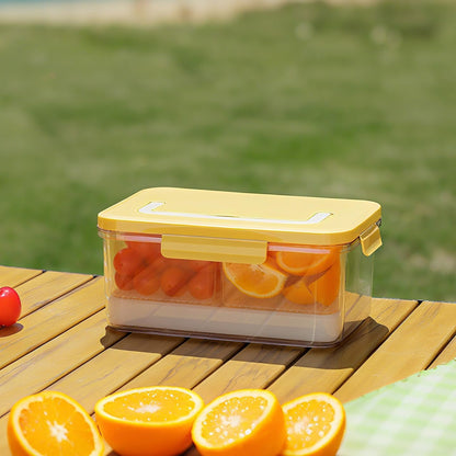 Portable Picnic Box – Airtight Design – Yellow – 1KG Capacity, Pack of 3