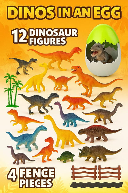 Realistic Wild Animal Figures - 27 Pc Set of Vinyl Plastic Animals for Kids