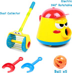72 Pieces Toddler Angry Kettle Ball Launcher Toys with 5 Balls (Blue & Red Scopes – Light & Music Features)