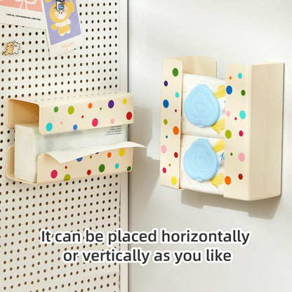 Kitchen Wet Wipe Storage Box – Cream Color, Compact Design, 2 Pack