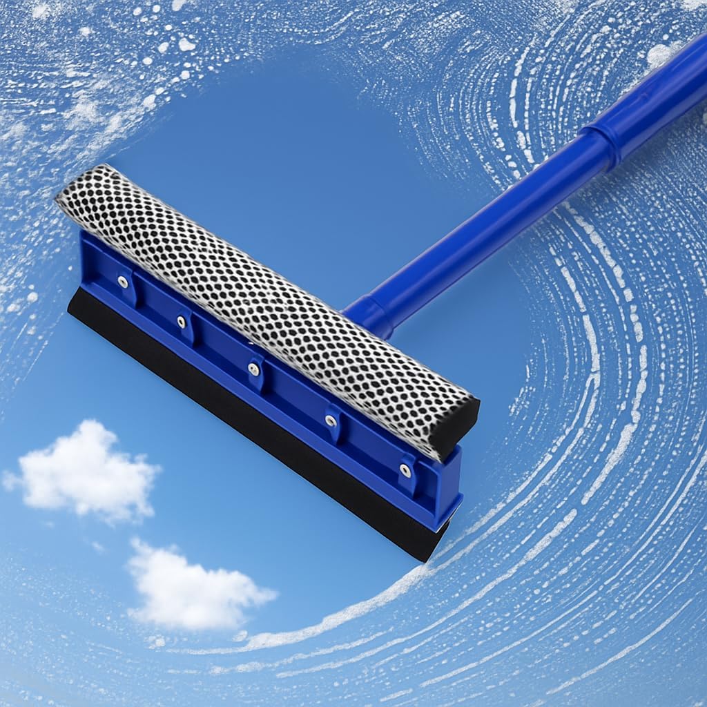 120 Pieces Multi-Purpose Blue Squeegee/Scrubbers (Durable Plastic for Automotive – Household – Industrial & Commercial Cleaning)