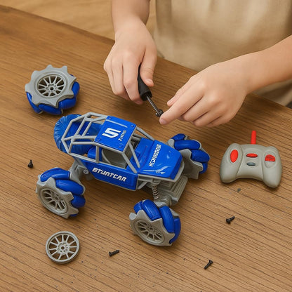 DIY Intelligent Remote Control Car Kit for Kids 6+ | Rechargeable Battery | Easy-to-Build STEM Toy