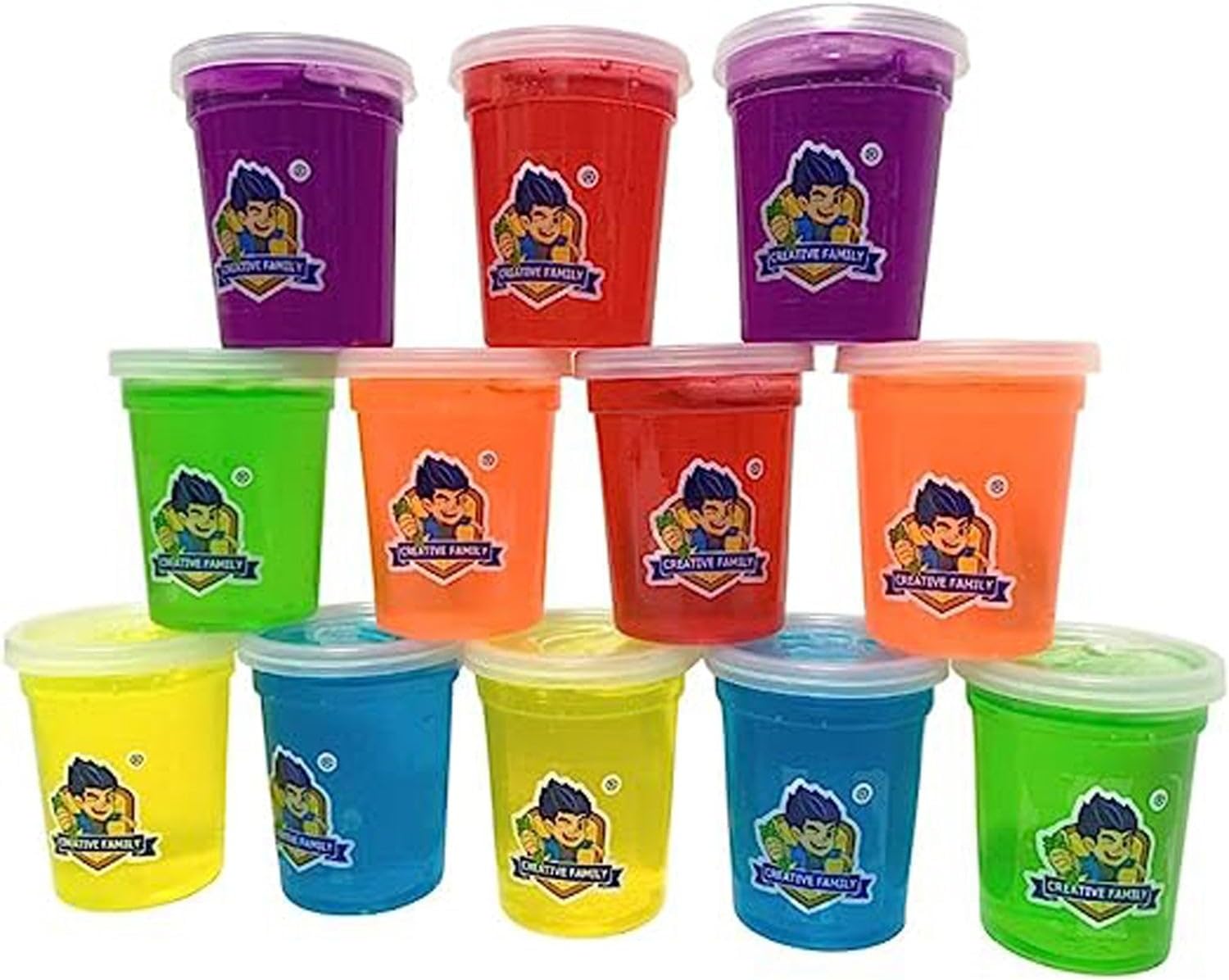 96 Pieces Mix Slime Toy - Complete Slime-Making Kits for Kids (12pcs – Random Color)