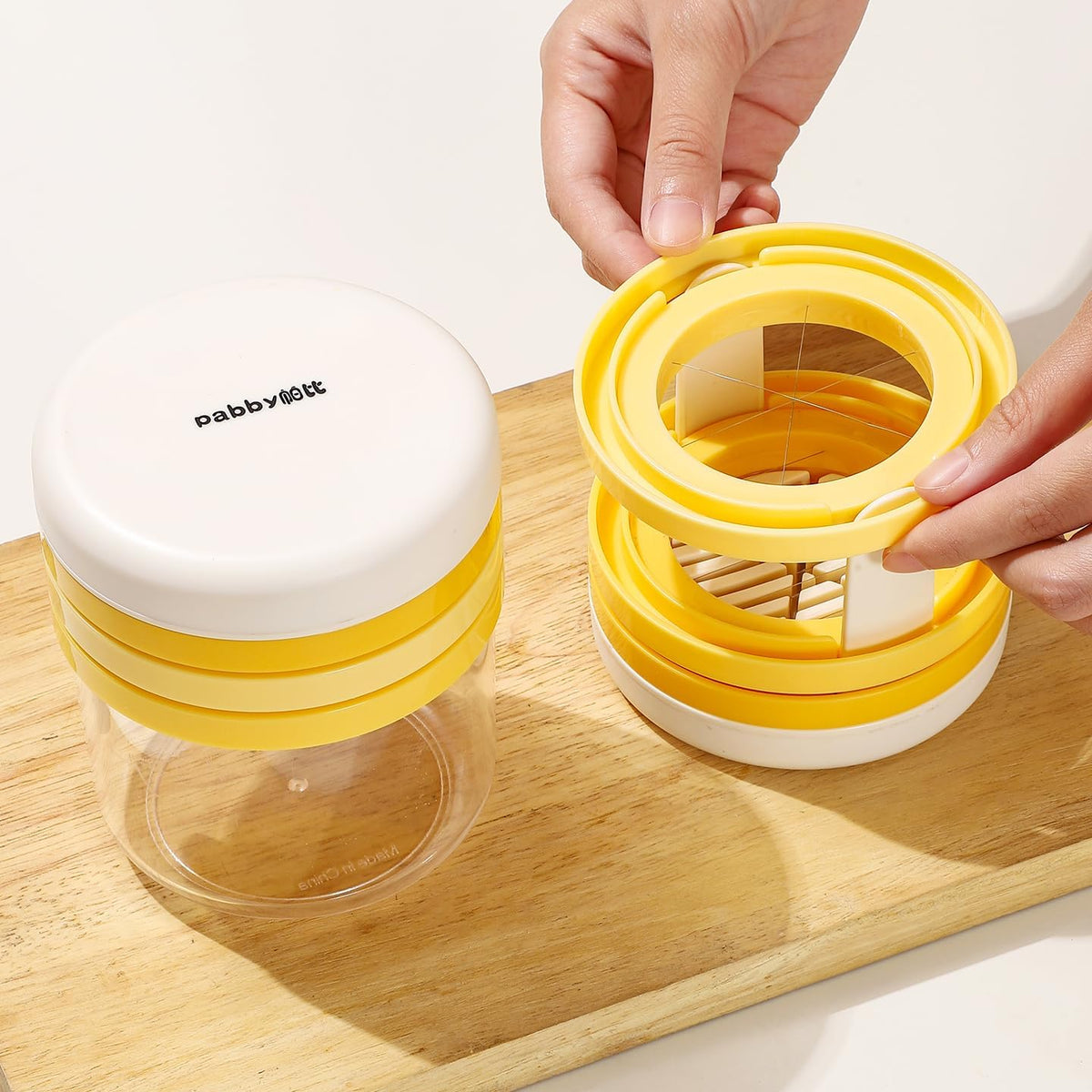 96 Pieces Egg Cutters (Yellow)