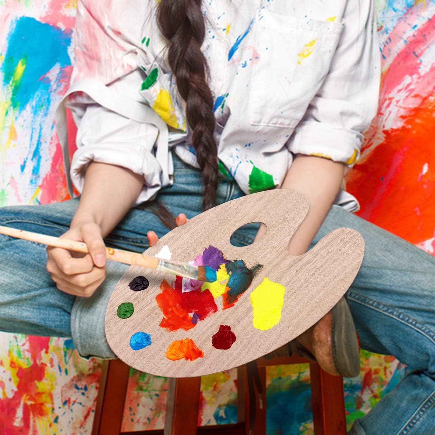 120 Pieces 30x20cm Painting Palettes for Artists (Ideal for Acrylic – Oil & Watercolor)