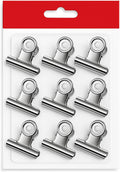 120 Pieces Binder Clips 9 Packs (22mm – Office Paper Clamps – Black Metal Clips for Documents – School – Home – and Office Use)