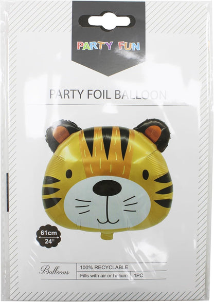 Jungle Safari Theme Balloon 24 Tiger Face – Kids Birthday Party Decoration Supplies Pack for Boys, Amazon.ae