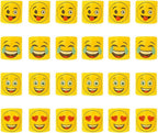 96 Pieces Mini Slinky Emoji Silly Faces Springs Toys (24 Pack – Fun Party Bag Filler – Ideal for Kids' Birthday Party – Stocking Stuffer – Classroom Rewards – and Carnival Prizes)