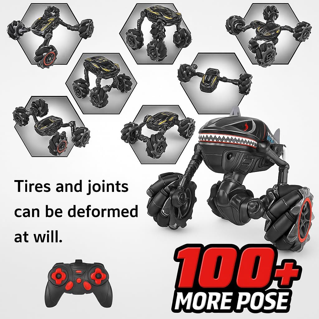 48 Pieces Remote Control Shark Trucks with Roller Tires - Rechargeable Battery (Powerful Motor – Advanced Remote Control System)