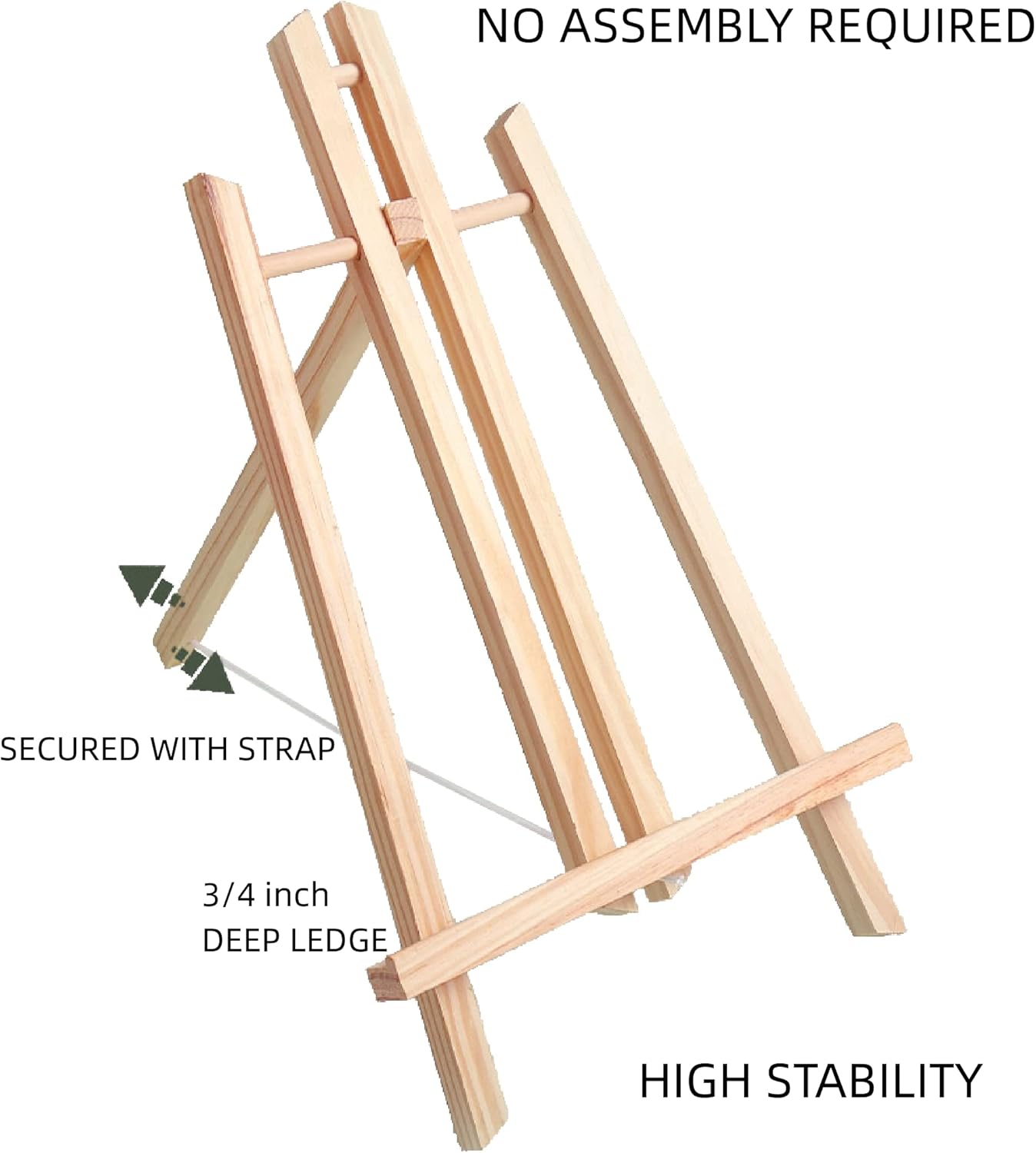 120 Pieces 30cm Wooden Tabletop Display Stand Artist Easels