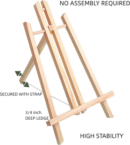 40cm Tabletop Wooden Display Stand & Artist Easel for Home & Office