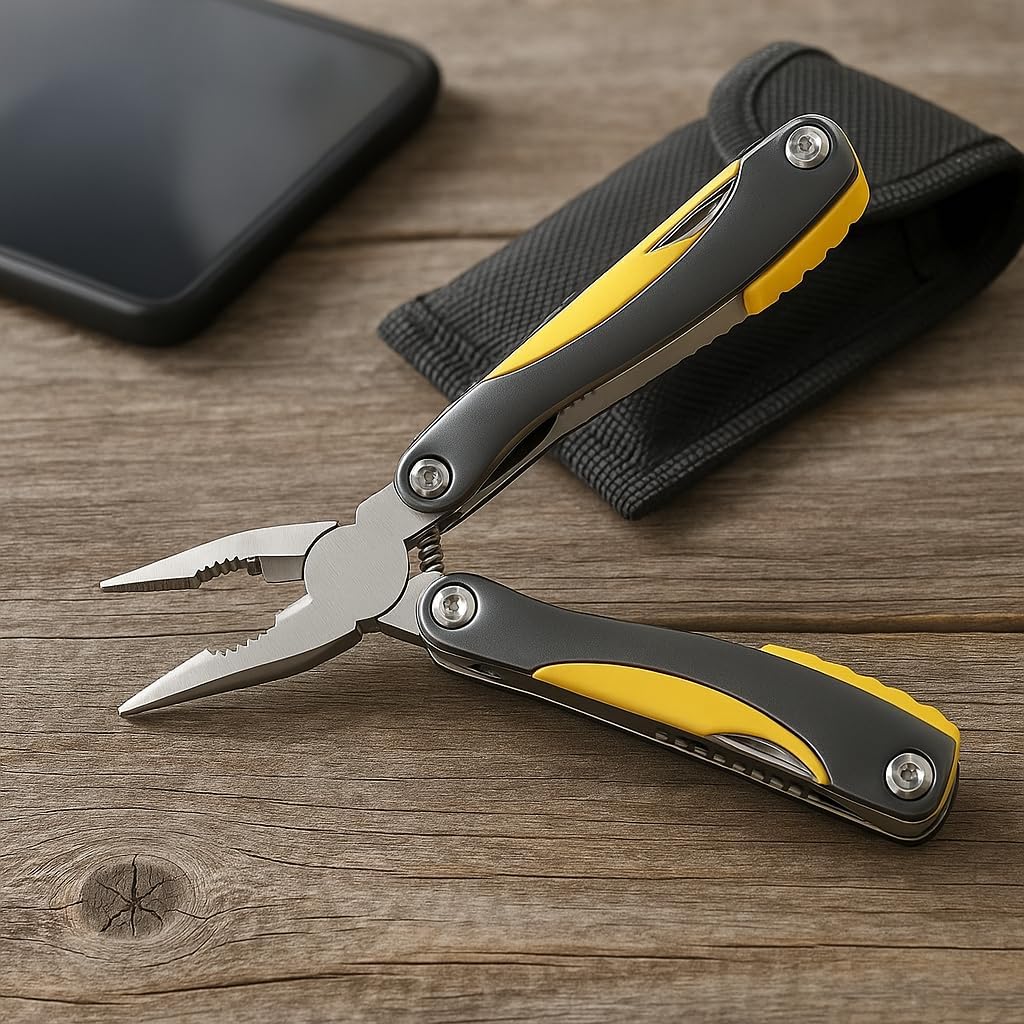 96 Pieces Multitool Pliers - 14-in-1 Stainless Steel Multi Tool Pocket Knives with Screwdriver (Bottle Opener – Wire Cutter – and Saw - Portable Survival Gear for Camping – Hiking – Emergency – and DIY)