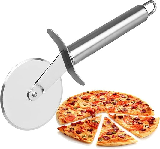 Fitto Pizza Cutters, Stainless Steel Sharp Blade, Comfortable Grip, Heavy-Duty Pizza Slicer for Easy Cutting, Dishwasher Safe, Professional Kitchen Tool for Pizzas, Pastries, and More