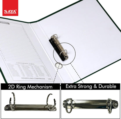 Level File with 2 Holes, 34cm x 25cm, Green for Precision Leveling