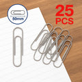 144 Pieces 25 Pieces Paper Clips (50mm Stainless Steel Office Clips)