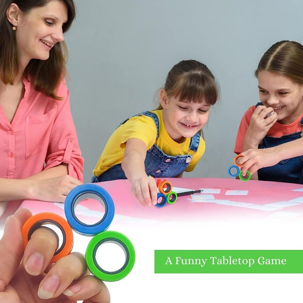 120 Pieces Magnetic Rings - Unique and Fun Novelty Toys for Stress Relief and Entertainment