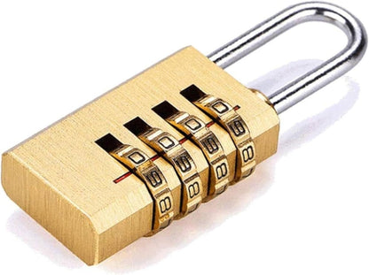 Brass Combination Padlock with Dial for Bags and Lockers