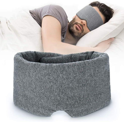 100% Handmade Cotton Sleep Mask Blackout - Comfortable & Breathable Eye Mask for Sleeping, Adjustable Blinder with Travel Pouch - Perfect for Relaxation & Travel