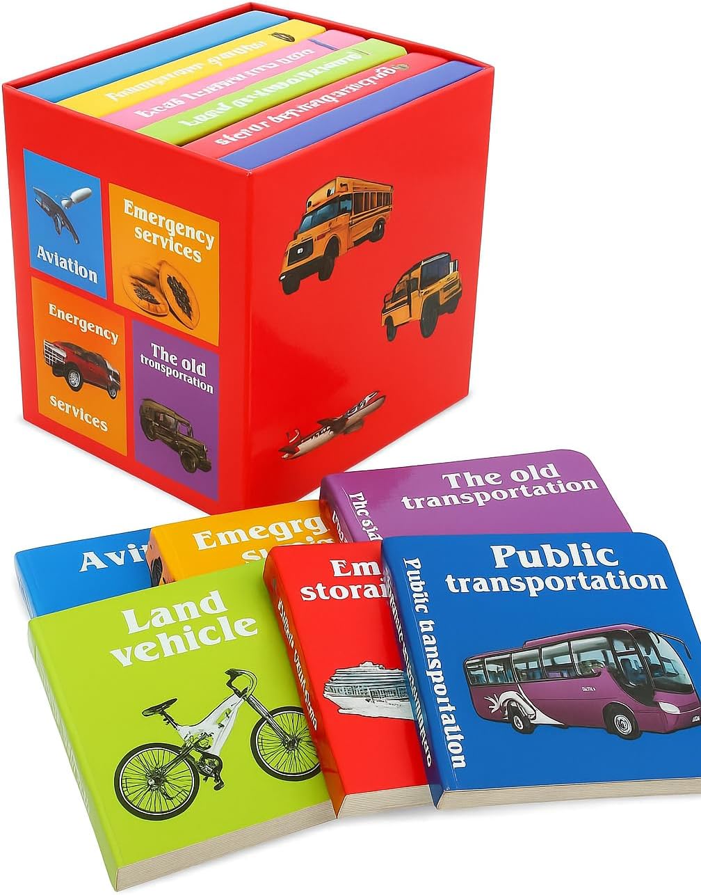 96 Pieces Learning Book 6PC Vehicle Sets for Kids - Educational Toy with Interactive Vehicle Themes