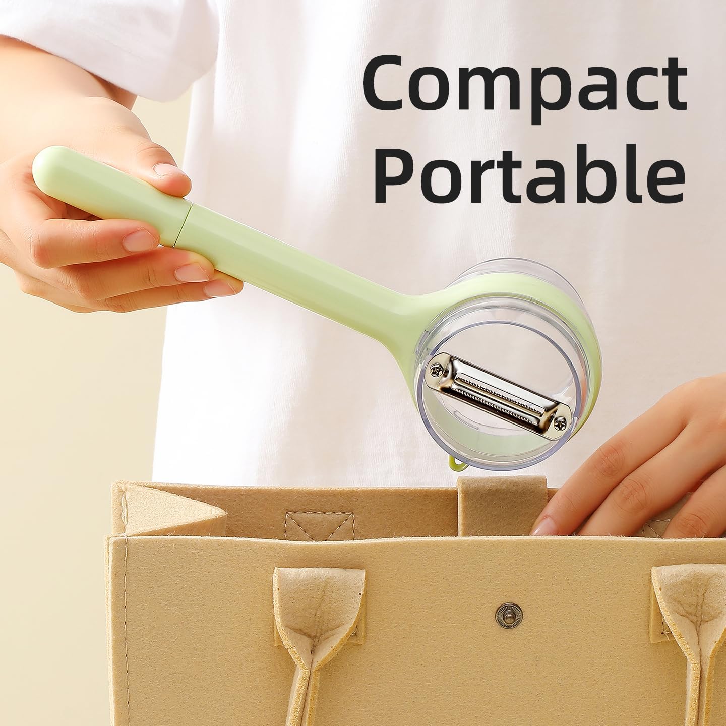 120 Pieces Ergonomic Peeling Knife - Green & Transparents
