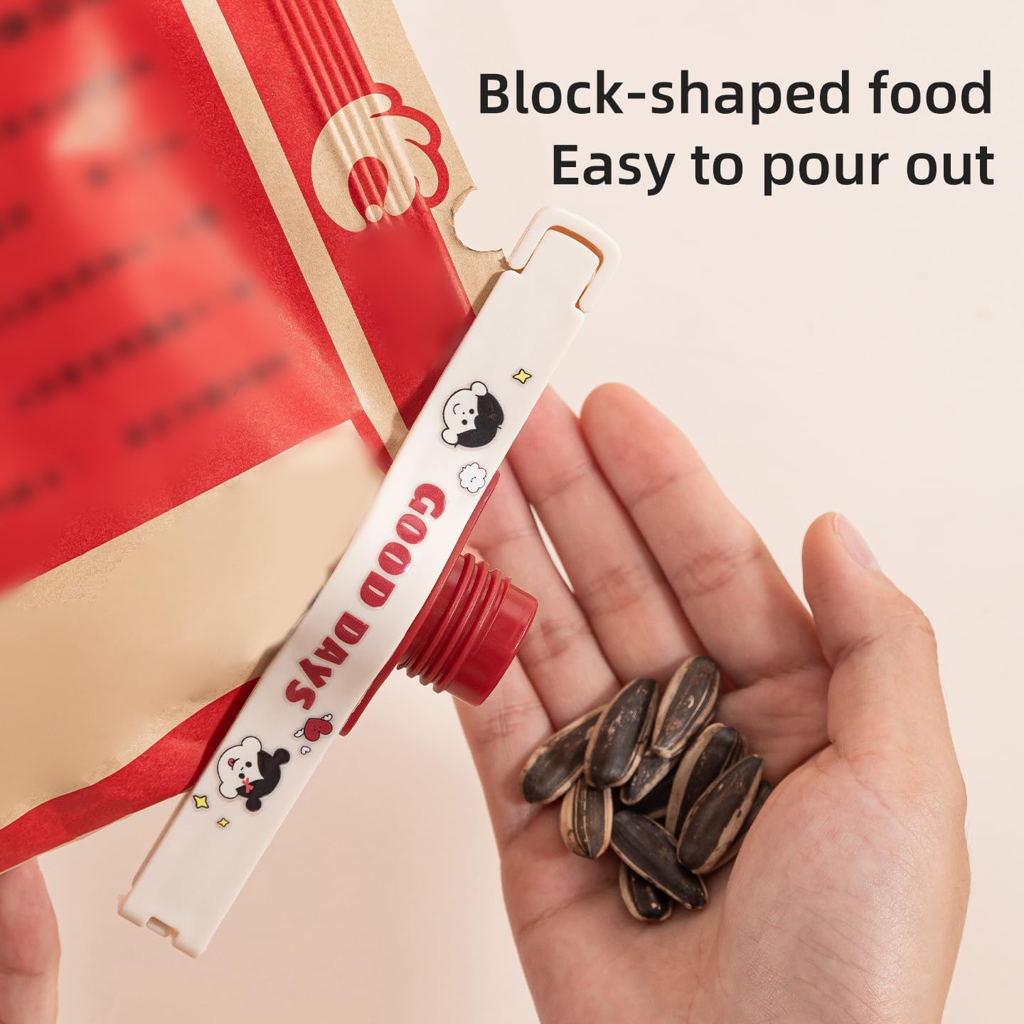 240 Pieces Sealed Bag Dispenser Clips (Cream Color)