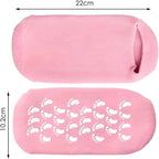 120 Pieces Moisturizing Spa Gel Socks and Gloves Set - Premium Hydrating Gel Lined Socks and Gloves for Dry (Cracked Hands and Feet | Anti-Slip – Deep Moisturizing – Reusable Spa Treatment at Home)