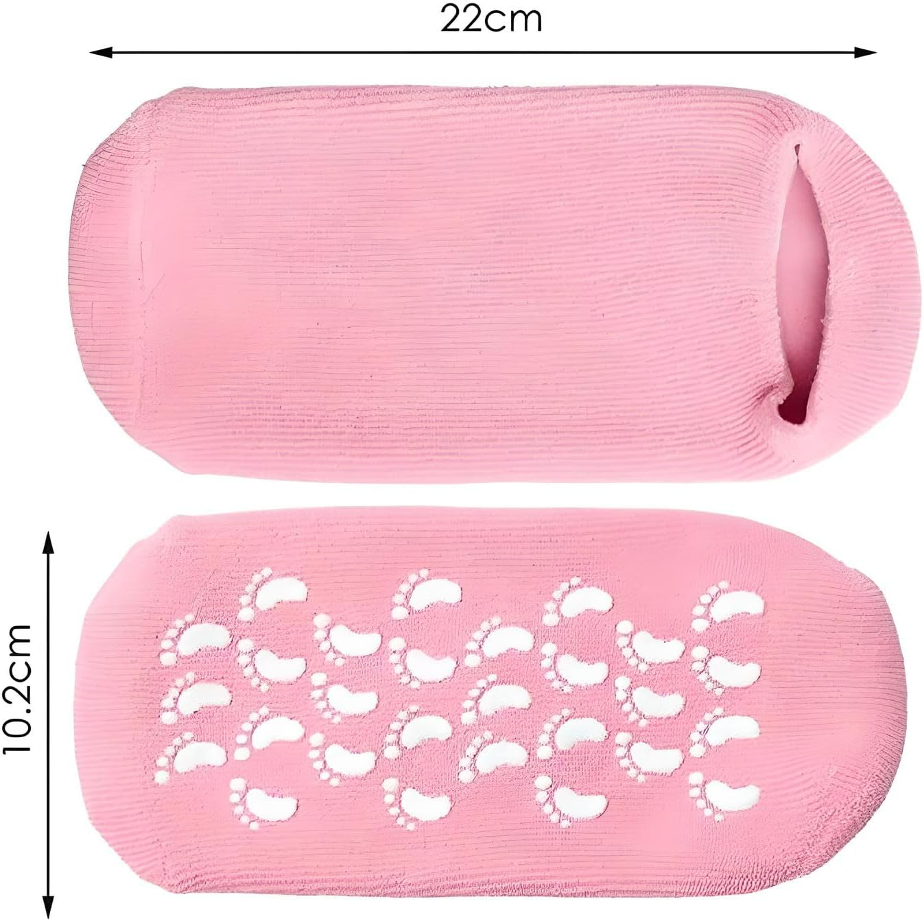 120 Pieces Moisturizing Spa Gel Socks and Gloves Set - Premium Hydrating Gel Lined Socks and Gloves for Dry (Cracked Hands and Feet | Anti-Slip – Deep Moisturizing – Reusable Spa Treatment at Home)