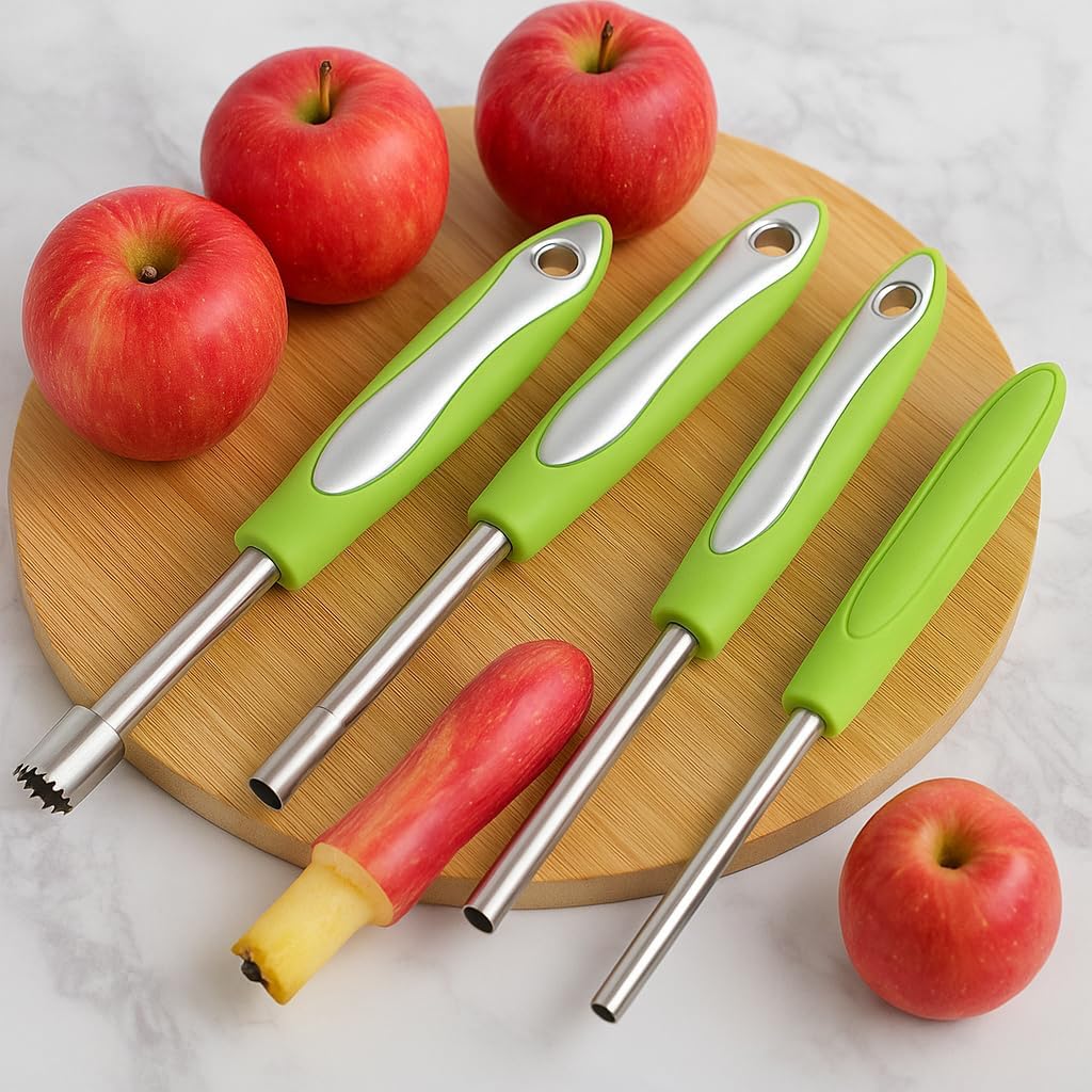 96 Pieces Corer and Pitter Set - Professional Fruit Coring Tool and Cherry Pitters (Easy to Use Kitchen Gadget for Apples – Pears – Cherries – and More)