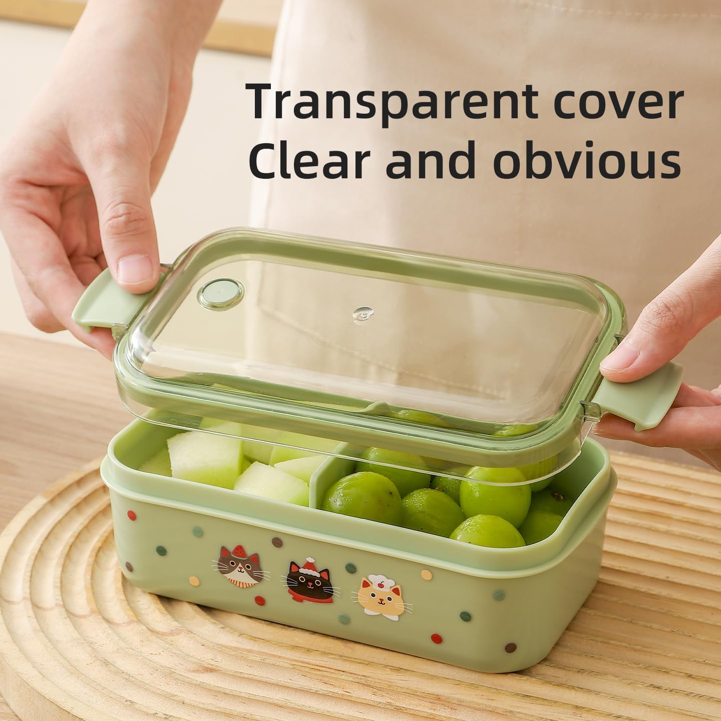 120 Pieces Sealed Fruit Boxes (Durable Cream Plastic Container)