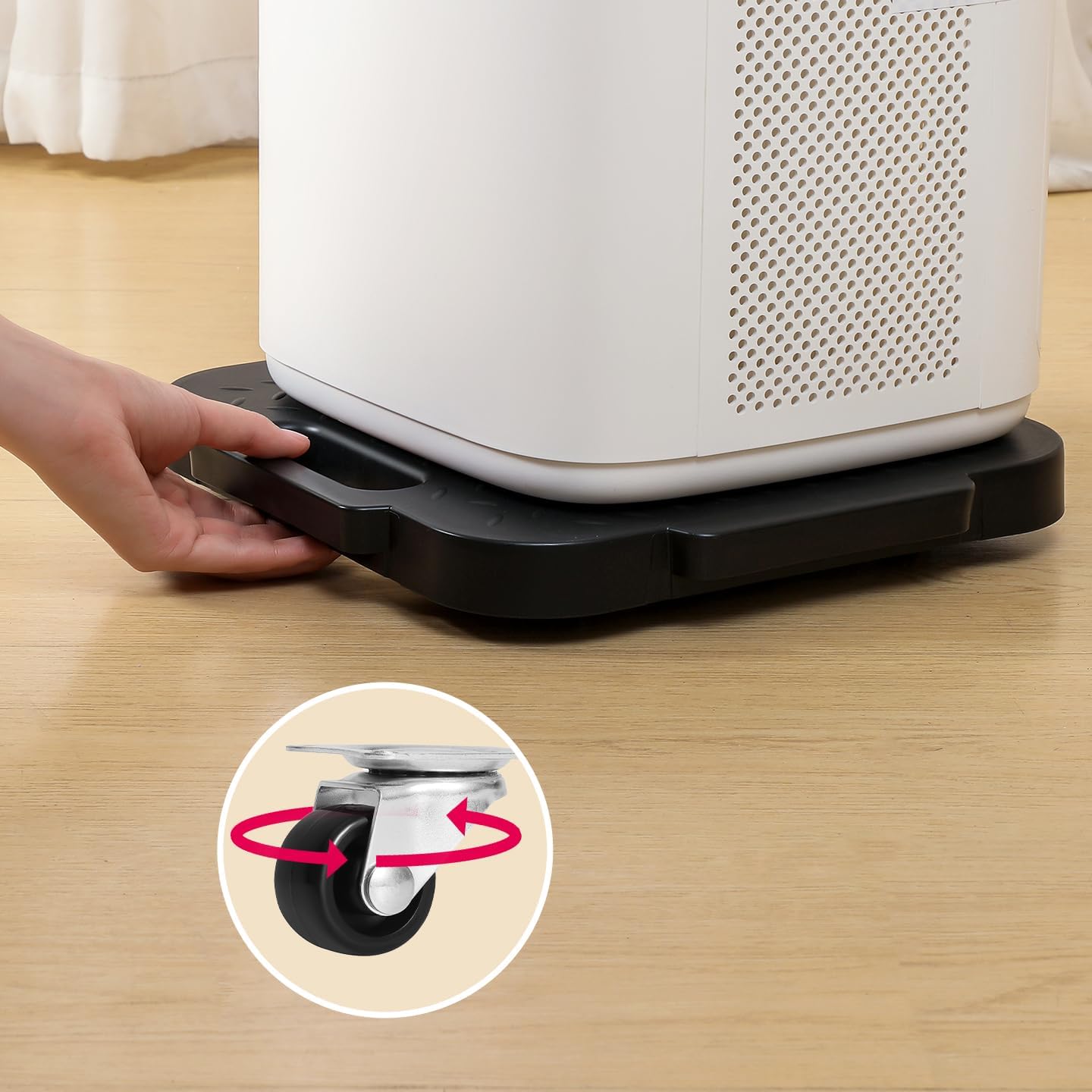 Mobile Flatbed Cart – Portable White Design