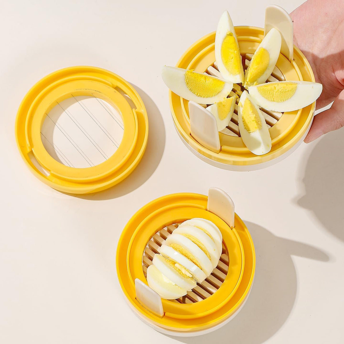 96 Pieces Egg Cutters (Yellow)